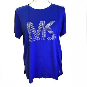 MICHAEL KORS Blue T-w/ metal beads 💙💙